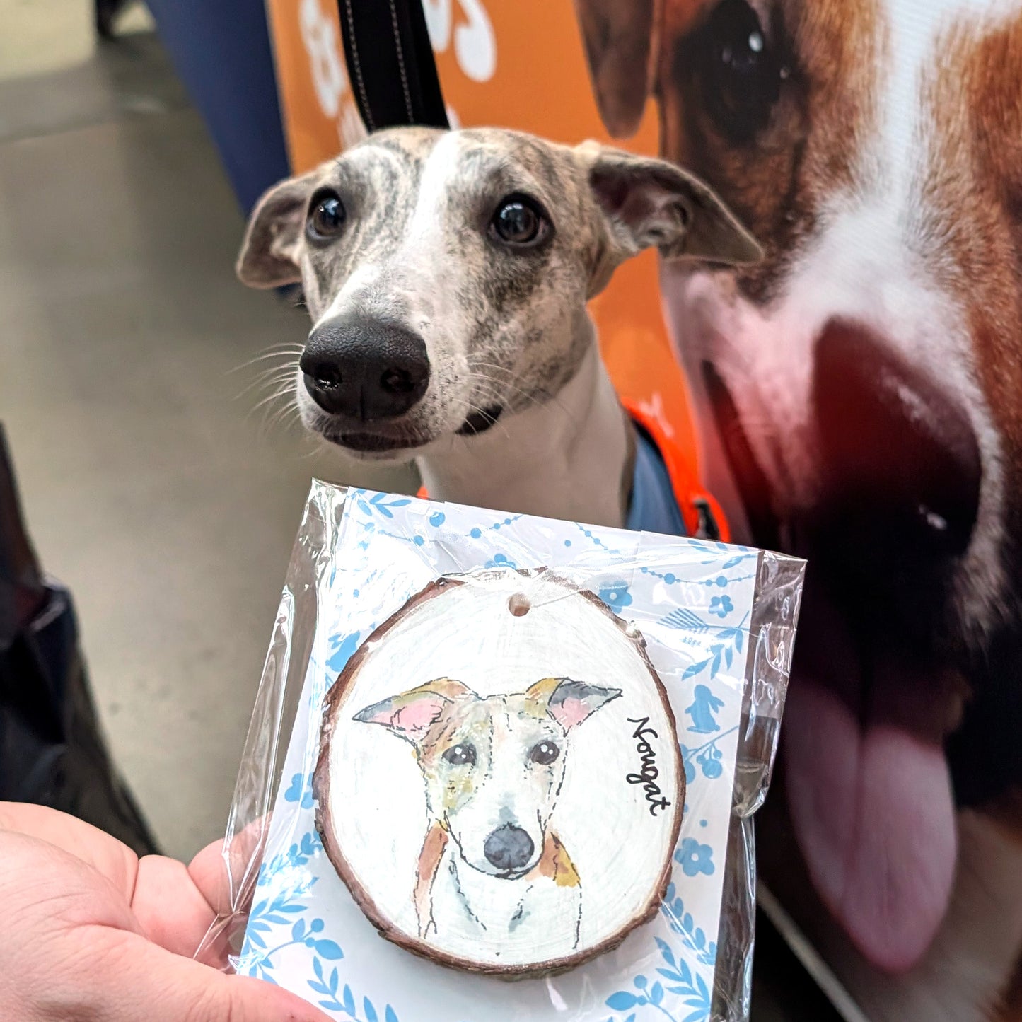 Custom Pet Portrait Wood Ornament