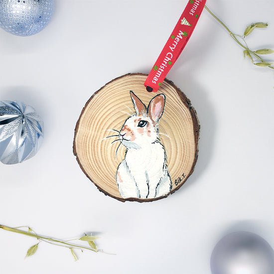 Custom Pet Portrait Wood Ornament