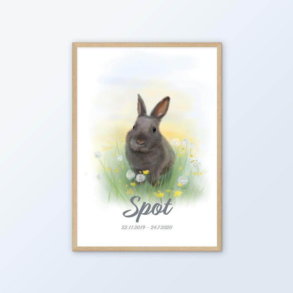 Custom Pet Portraits (Prints / Framed) - Mochi The Boss