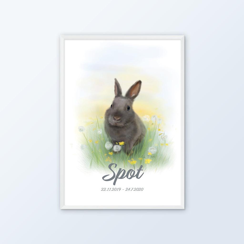Custom Pet Portraits (Prints / Framed) - Mochi The Boss