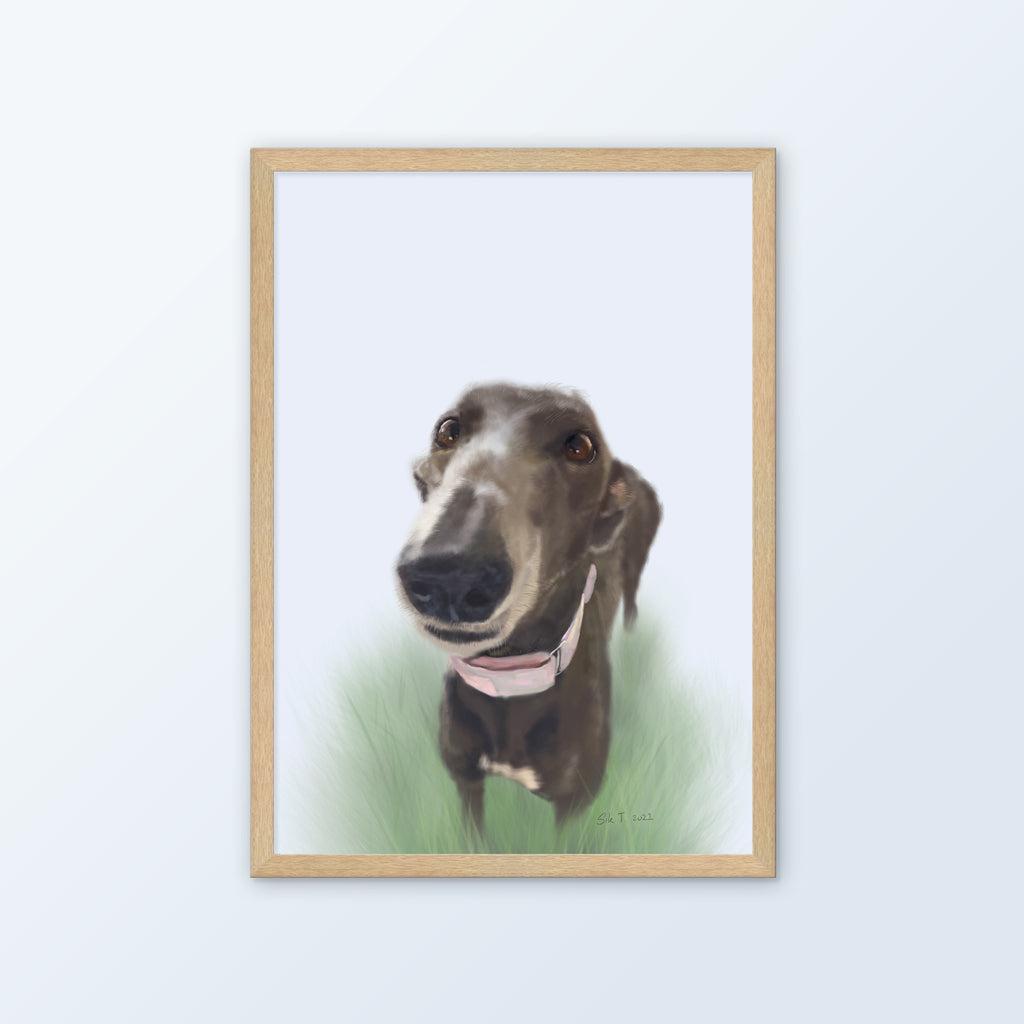 Custom Pet Portraits (Prints / Framed) - Mochi The Boss