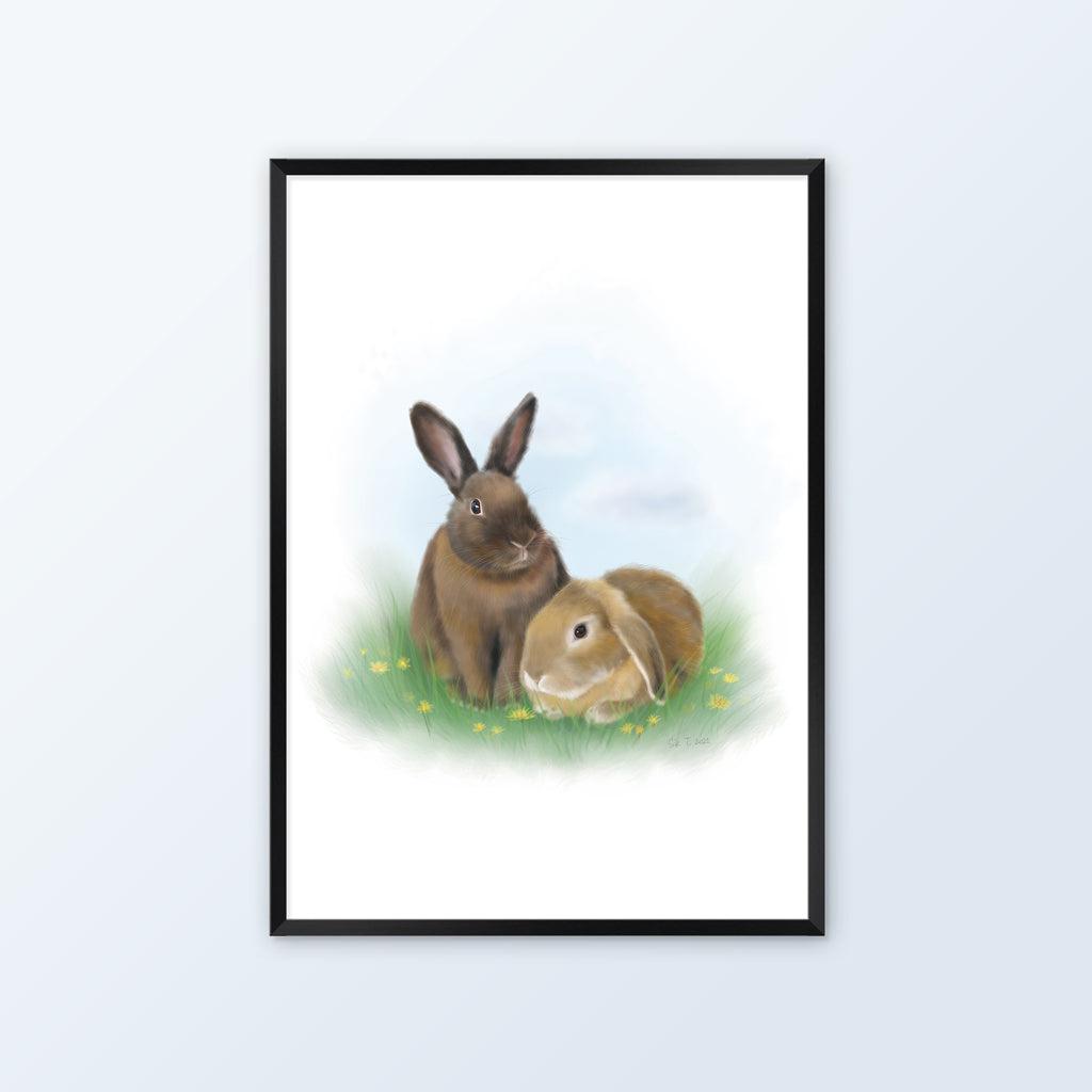 Custom Pet Portraits (Prints / Framed) - Mochi The Boss