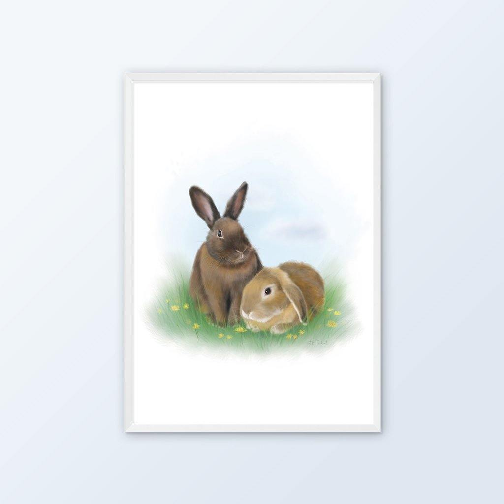 Custom Pet Portraits (Prints / Framed) - Mochi The Boss
