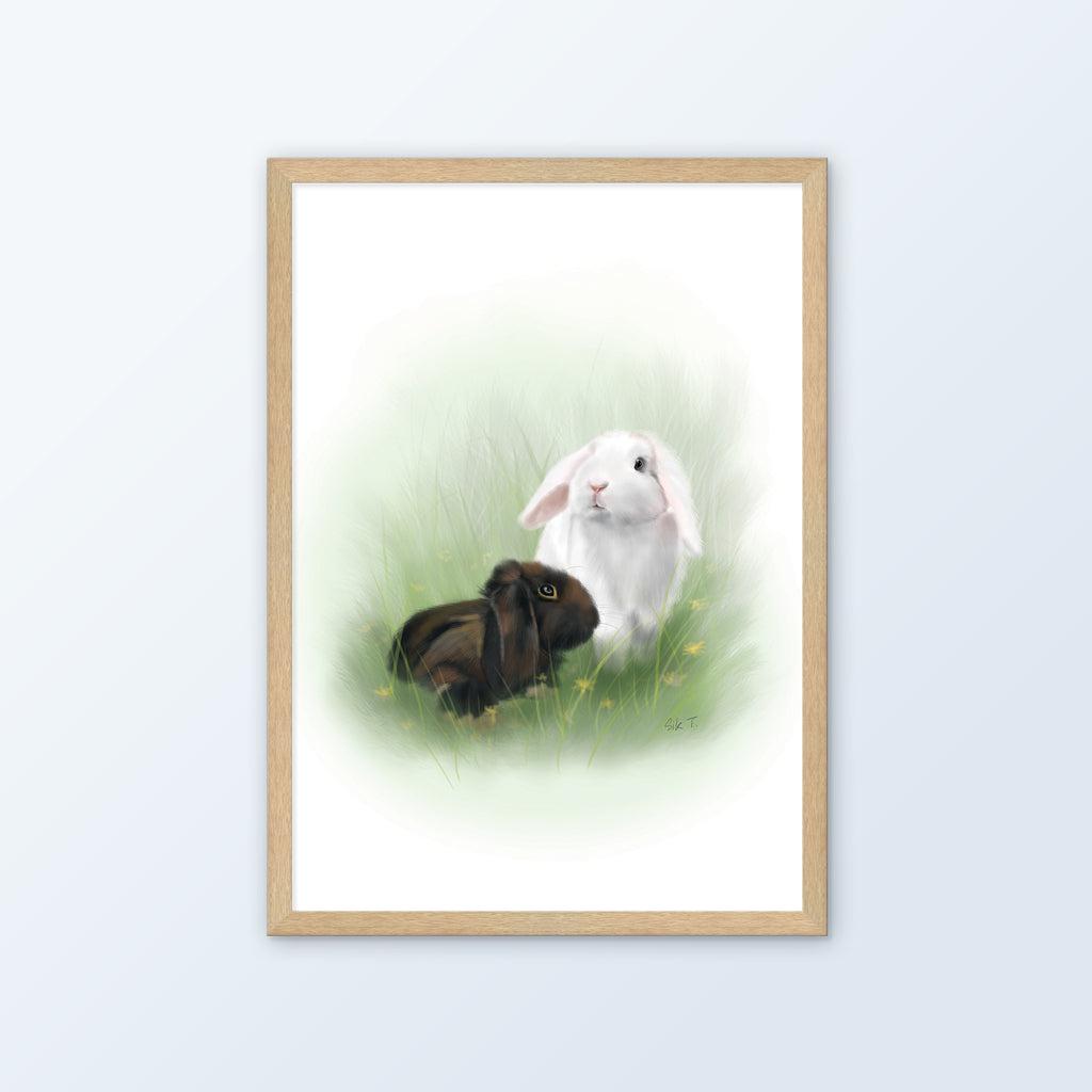 Custom Pet Portraits (Prints / Framed) - Mochi The Boss