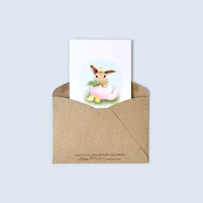 Hoppy Easter Bunny Card - Mochi The Boss