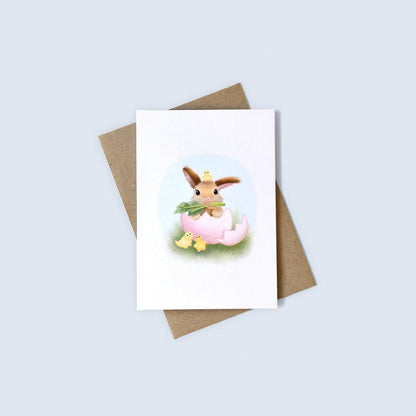 Hoppy Easter Bunny Card - Mochi The Boss